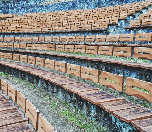 seat theater wood