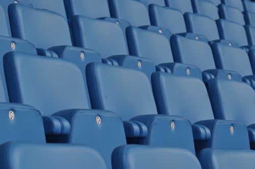 seats blue stadium