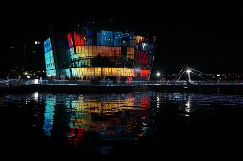 sebit floating island night view seoul