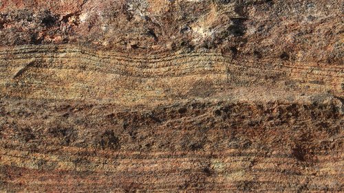 sedimentary rock  strata  layers