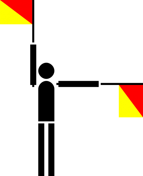 semaphore flag naval