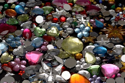 semi precious stones tinker glitter