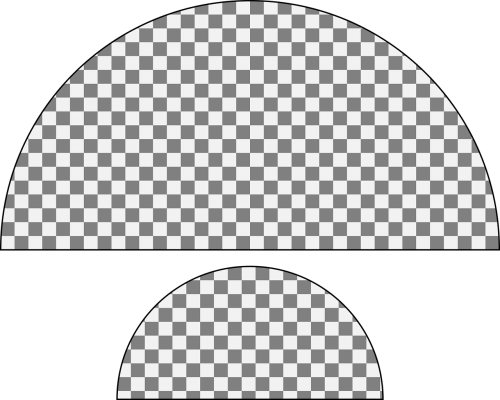 semicircle half circle half-circle