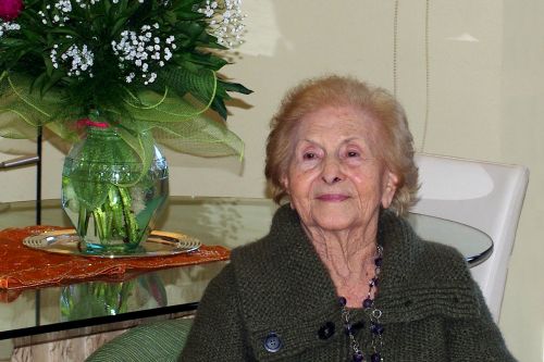 senior elderly woman ninety-year-old