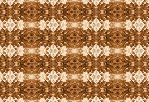 Sepia Leaf Wallpaper Pattern