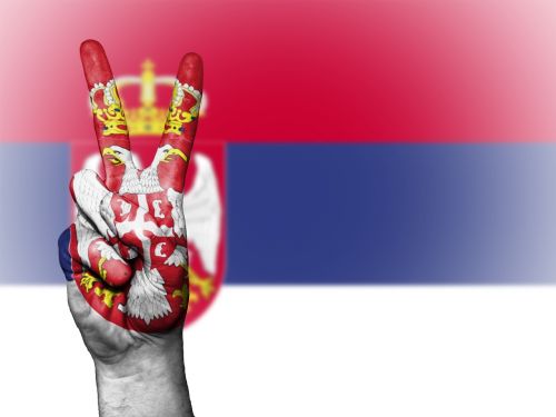 serbia peace hand