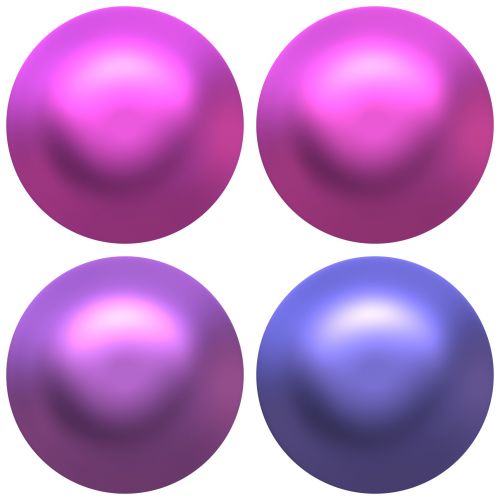 Set Of 4 Buttons Violet Blue