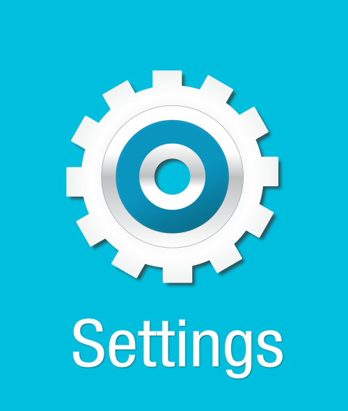 settings gears icon