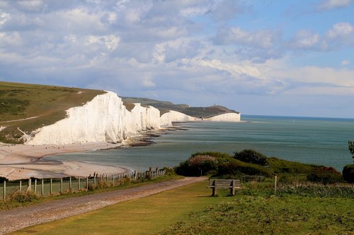 seven sisters  england  cliff