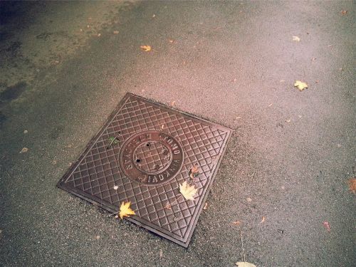 sewer pavement ground