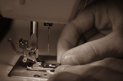 sewing machine hand