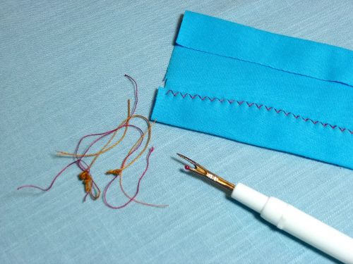sewing unpicking stitching