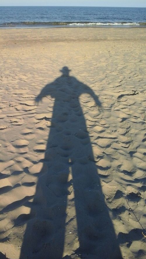 shadow beach sand