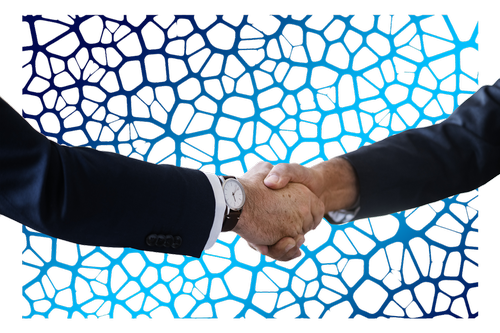 shaking hands  handshake  network