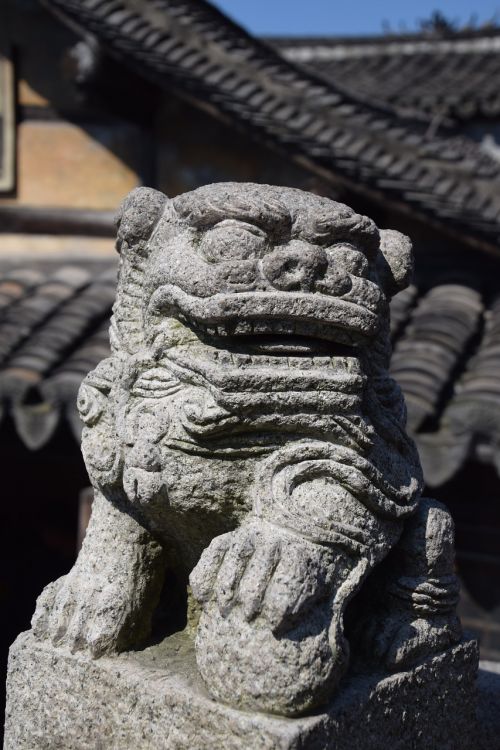 shanghai stone lion culture