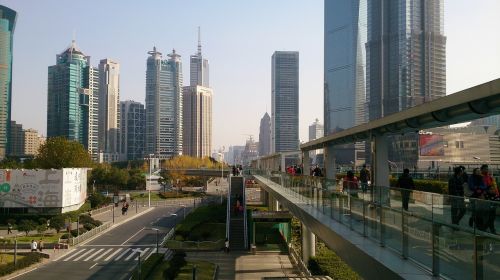 shanghai china skyline