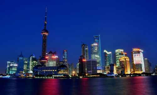 shanghai the bund night view