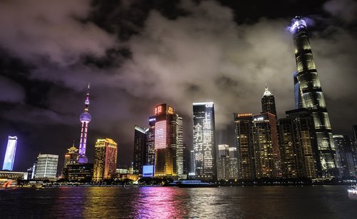 shanghai  skyscrapers  china