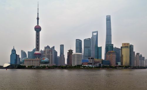shanghai skyline city