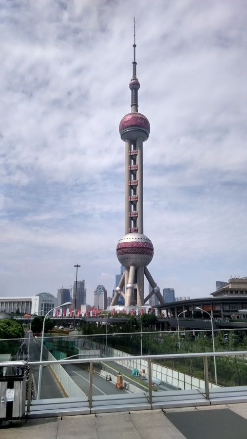 shanghai china oriental pearl television tower