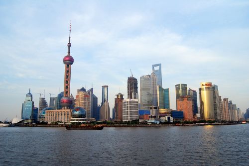shanghai skyline cityscape architecture