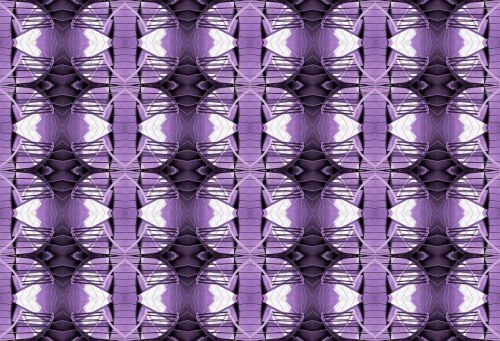 Shapes In Purple On Wallpaper