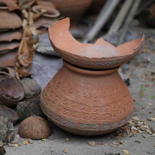 shard clay pot tonbrennen
