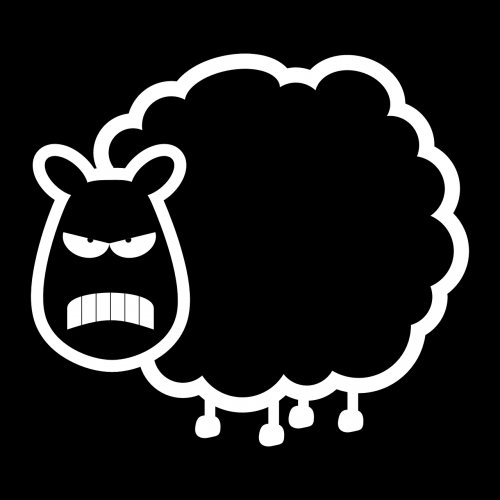 sheep angry evil