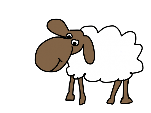 sheep cartoon wool
