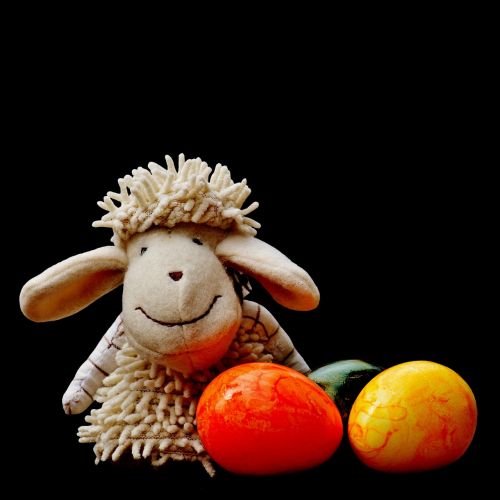 sheep egg colorful