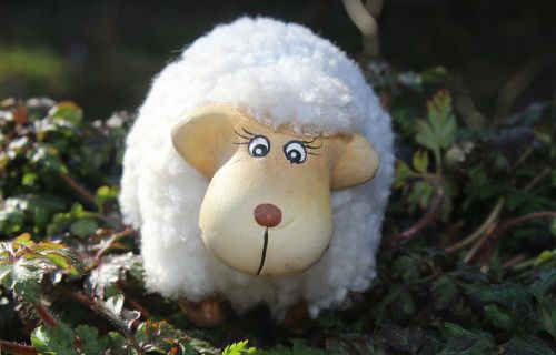 sheep soft toy figure