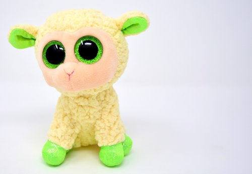 sheep  glitter eyes  stuffed animal