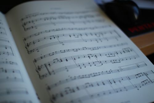 sheet music music notenblatt