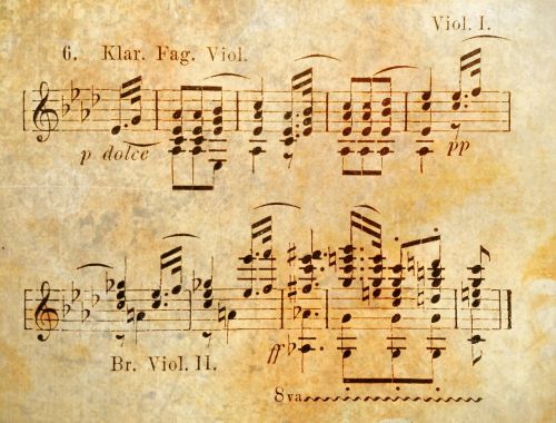 sheet music music notenblatt