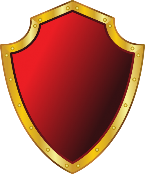 shield metallic badge