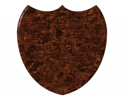 shield wood plaque