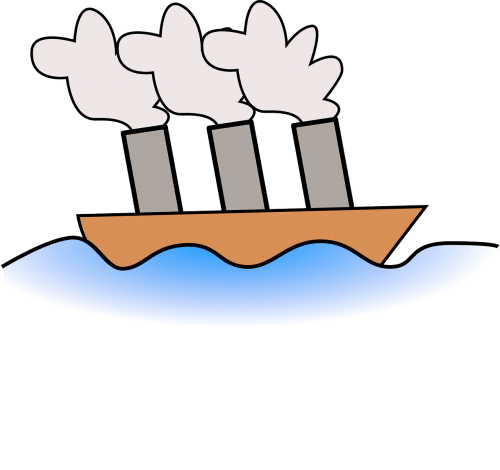 ship steamship cartoon