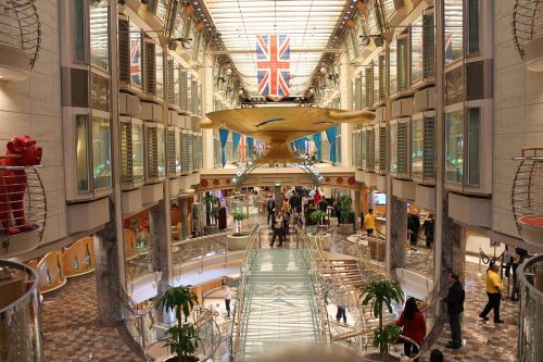 ship cruise ship promenade