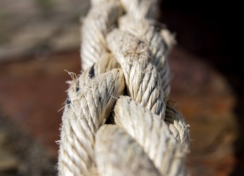 ship traffic jams  woven  rope