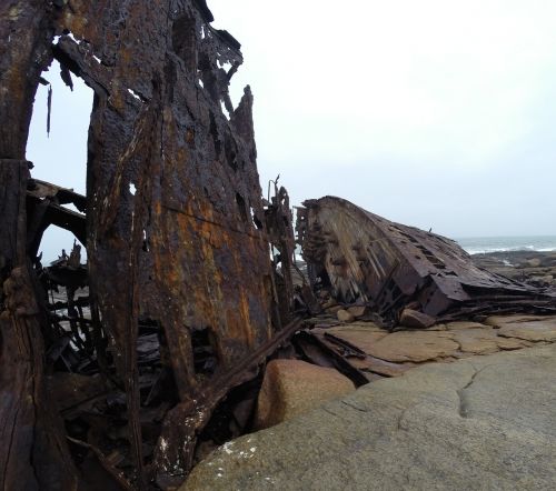 shipwreck desolate rust