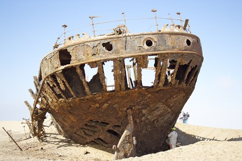 shipwreck  sand  coast