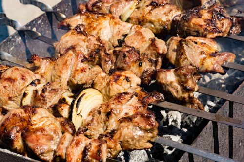 shish kebab meat picnic