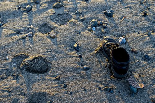 shoe beach abandoned