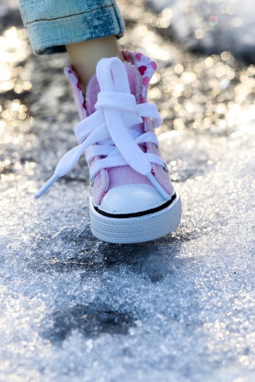 shoe sneakers pink