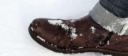 shoe winter walk