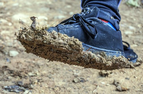 shoe  foot  mud