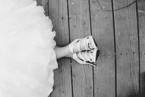 shoes wedding dress white