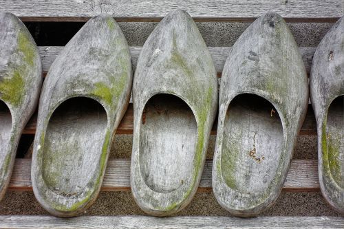 shoes wooden shoes garden shoe