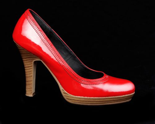 shoes red stock