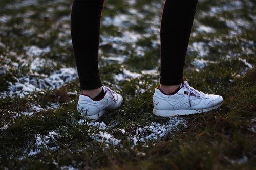 shoes  snow  grass